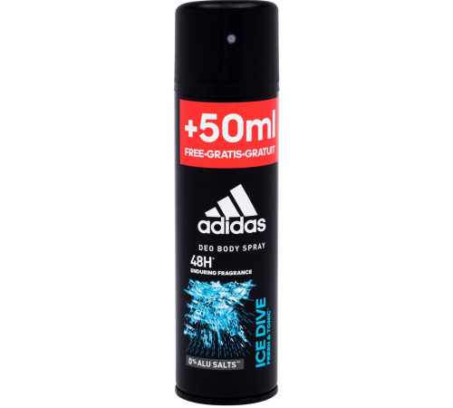 Дезодорант спрей для чоловіків Adidas Ice Dive 150+50 мл