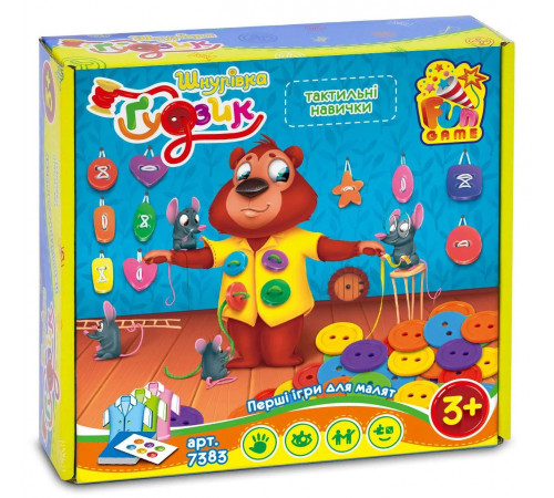 Настільна гра 4 Fun Game Club 7383 Шнурівка і Ґудзик
