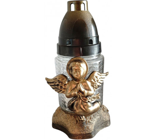 Лампадка прозора з декором Ангел