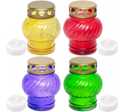 Лампадка скляна велика