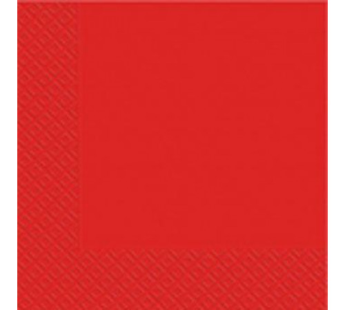 Салфетка Марго Красная 3 слоя 33х33 см 18 шт