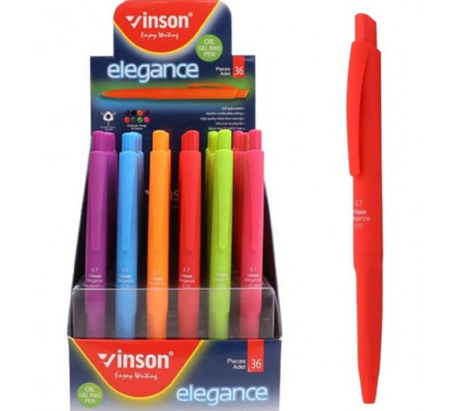 Ручка масляная автоматическая Vinson Elegance 8055 0.7 мм синяя