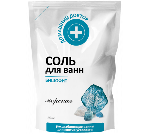 Сіль для ванн Домашній доктор Бішофіт дой-пак 500 г
