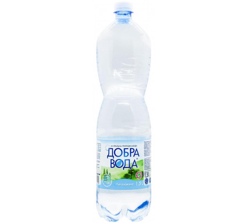 Вода мінеральна негазована Добра вода 1.5 л