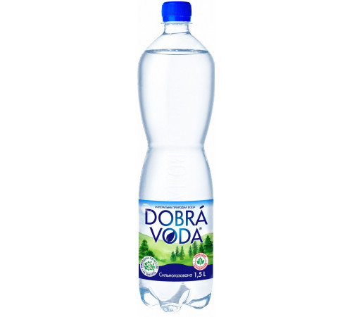 Вода мінеральна Добра вода сильногазована 1,5 л