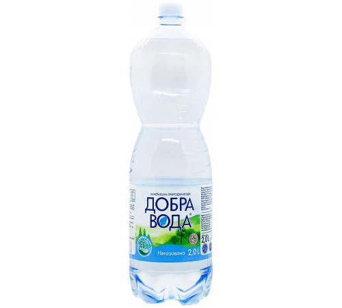 Вода мінеральна Добра вода негазована 2 л