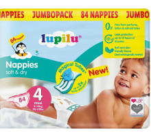 Підгузники Lupilu Jumbo Pack Soft&Dry 4 (9-14 кг) 84 шт