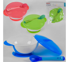 Набір дитячого посуду на присосці Bimbo 43892 тарілочка+ложечка