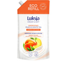 Жидкое крем-мыло Luksja Peach & White Tea дой-пак 900 мл
