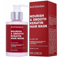 Живильна маска для волосся Hollyskin  Acid Solution з активними кислотами та кератином 200 мл