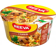 Локшина швидкого приготування Reeva зі смаком Грибів 75 г