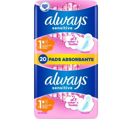 Гигиэнические прокладки Always Ultra Sensitive Normal (Размер 1) 20 шт