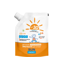 Детский солнцезащитный крем для загара  SUN ENERGY SPF 30 50 мл