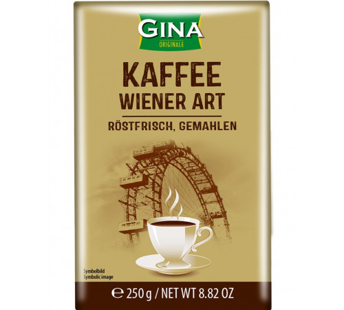 Кофе молотый Gina Wiener Art 250 г