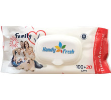 Серветки вологі дитячі Handy Fresh Family 100+20 шт