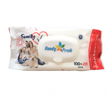 Салфетки влажные детские Handy Fresh Family 100+20 шт