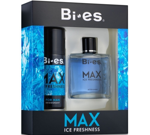 Подарочный набор мужской Bi-es Max Ice Freshness (Лосьон после бритья 100 мл + Дезодорант 150 мл)