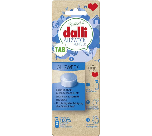 Таблетка для видалення жиру Dalli Allzweck Reiniger 4 г