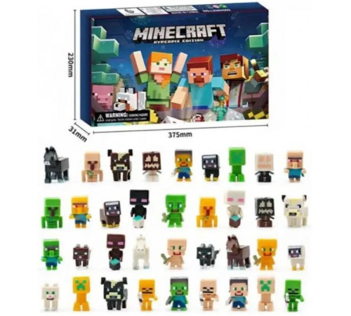 Ігровий набір фігурок LZMH009 Minecraft 24 героя Ігровий набір фігурок LZMH009 Minecraft 24 героя