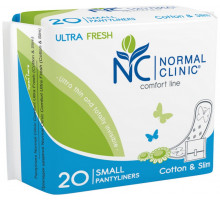 Ежедневные прокладки NORMAL clinic Comfort Ultra Fresh Cotton&Slim small 20 шт