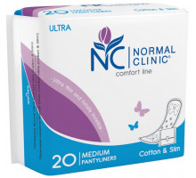 Щоденні прокладки NORMAL clinic Comfort Ultra Cotton&Slim medium 20 шт