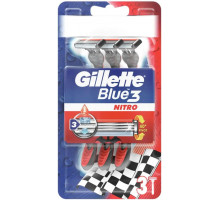 Бритви одноразові чоловічі Gillette Blue 3 Nitro 3 шт