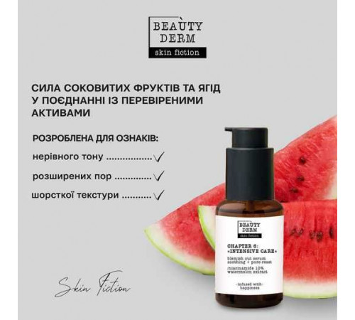 Сироватка для свободи від недосконалостей Beautyderm Skin Fiction з Ніацинамідом 30 мл