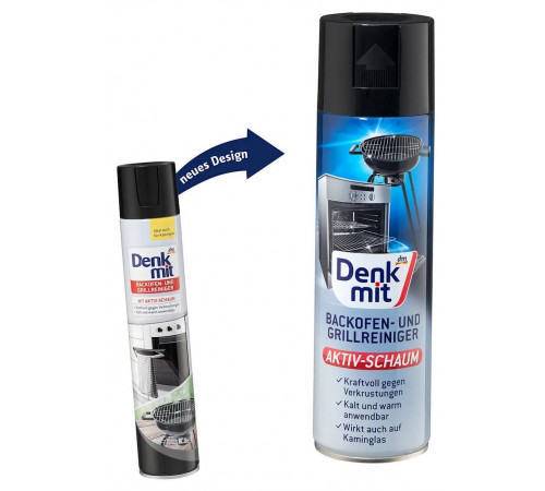 Средство для чистки духовок и гриля Denkmit Backofen - und Grillreiniger Gel спрей 500 мл