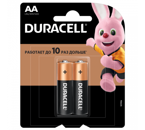 Батарейка пальчик Duracell Simply AA LR6/MN1500 1,5V 2шт (цена за 1шт)