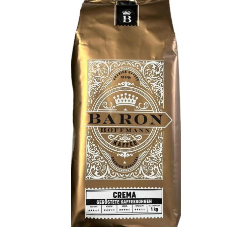Кава в зернах Baron Hoffmann Crema 1 кг Кава в зернах Baron Hoffmann Crema 1 кг