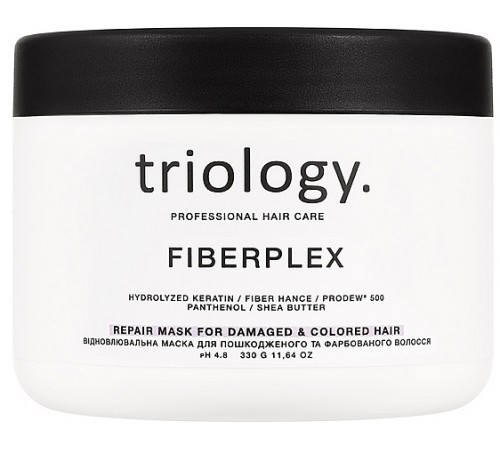 Відновлювальна маска для пошкодженого та фарбованого волосся Triology Fiberplex 330 г