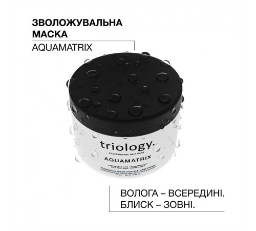 Зволожувальна маска для всіх типів волосся Triology Aquamatrix 330 г