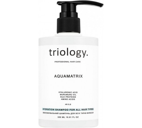 Зволожувальний шампунь для всіх типів волосся Triology Aquamatrix 500 мл