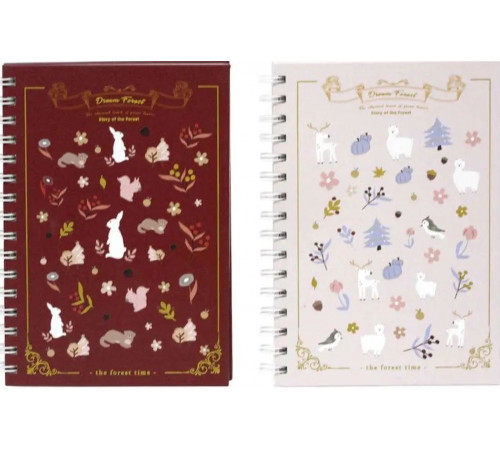 Блокнот 5000-14/16 А-5 на пружині збоку 80 аркушів в асортименті