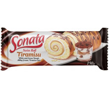 Рулет бісквітний Sonata зі смаком Тірамісу 150 г