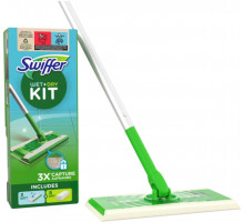 Швабра для мытья полов Swiffer Kit + 8 сухих и 3 влажных салфетки