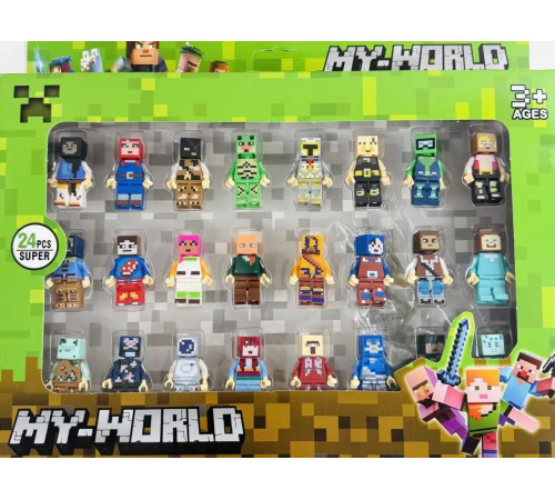 Набір фігурок 86084 Minecraft My World 24 шт
