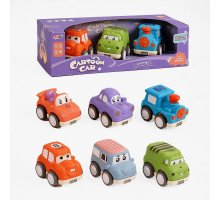 Набір машин 817 В-4 В 3 шт (інерційний механізм, гумовий корпус)