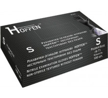 Рукавиці нітрилові Hoffen S чорні 100 шт