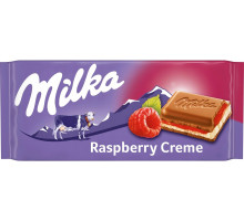Шоколад молочний Milka Raspberry Creme 100 г