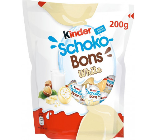 Цукерки Kinder Schoko-Bons White 200 г