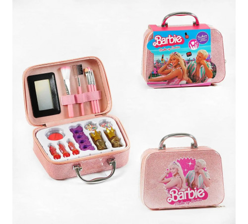 Набір косметики QH 1001-9 D Barbie 15 елементів у валізі