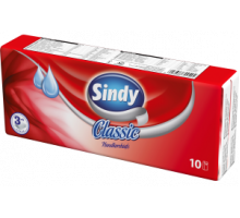 Носовые платки Sindy Classic 3-х слойные 10 шт