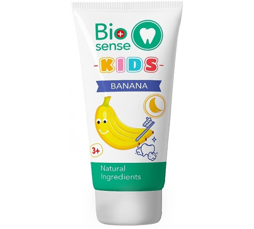 Дитяча зубна паста Bioton Biosense Kids Banana 3+ років 50 мл