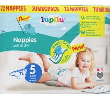 Підгузники Lupilu Soft&Dry 5 (11-23 кг) 72 шт
