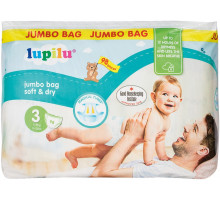 Подгузники Lupilu Soft&Dry Jumbo BAG 3 (5-9 кг) 98 шт