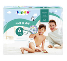 Подгузники Lupilu Soft&Dry 6 (15+кг) 30 шт