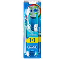 Набор зубных щеток Oral-B 1+1 Комплекс Пятисторонняя Чистка средней жесткости