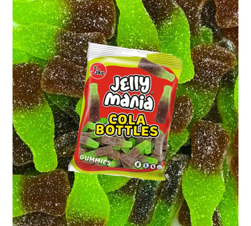 Цукерки желейні Jake Jelly Mania Cola bottles 100 г