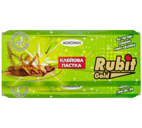 Клейова пастка-хатинка від тарганів та побутових комах Rubit Gold